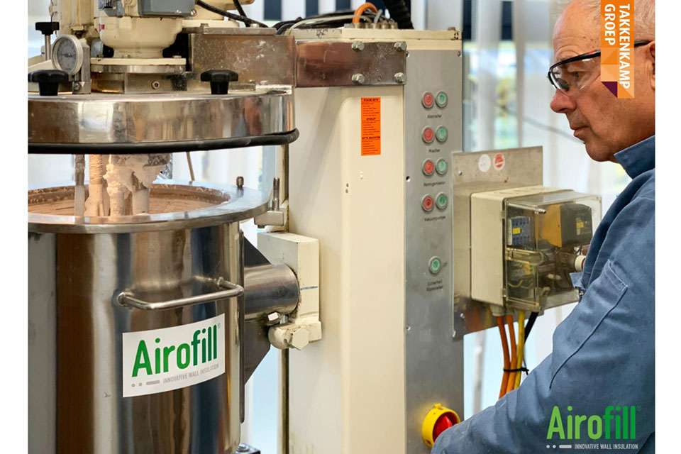 Airofill innovative wall insulation