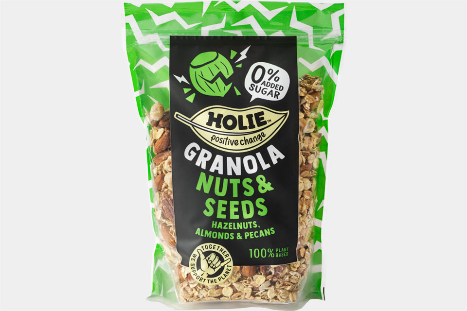 Holie Foods Granola in een stazak