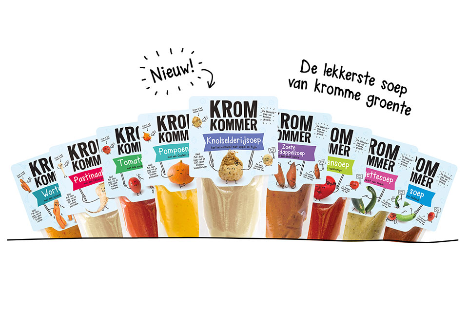 Kromkommer soepen in stazak