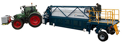 Cerescon Sparter, automatische oogstmachine voor witter asperges