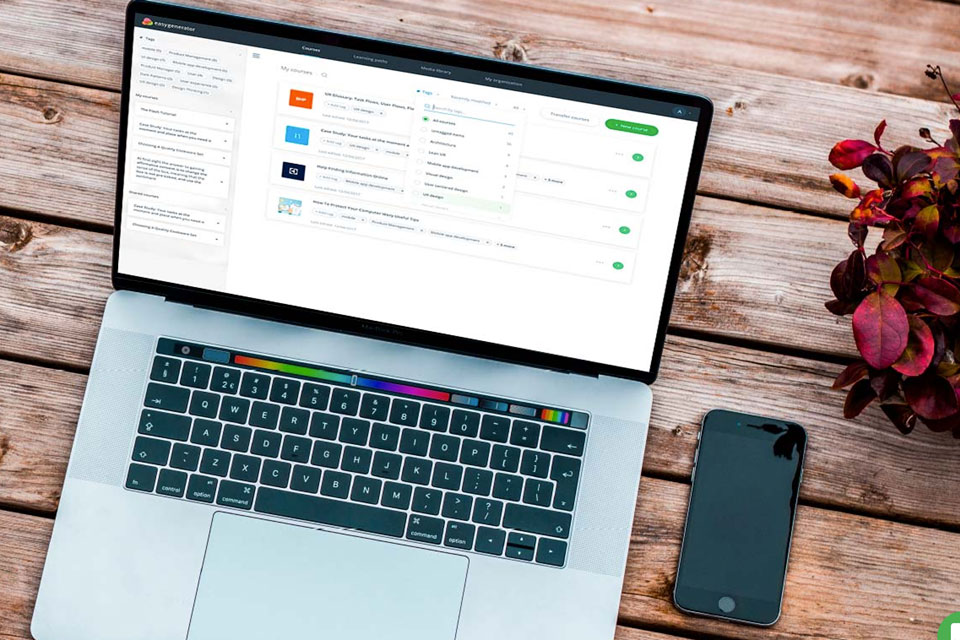 Easygenerator op laptop