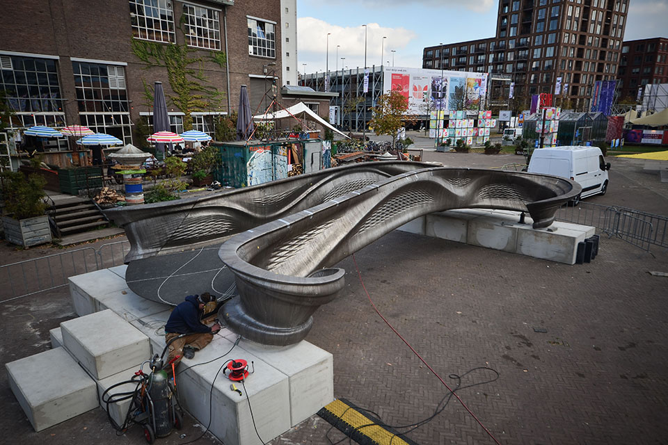 3D geprinte metalen brug