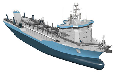 C-Job results of optimization ship design dredger
