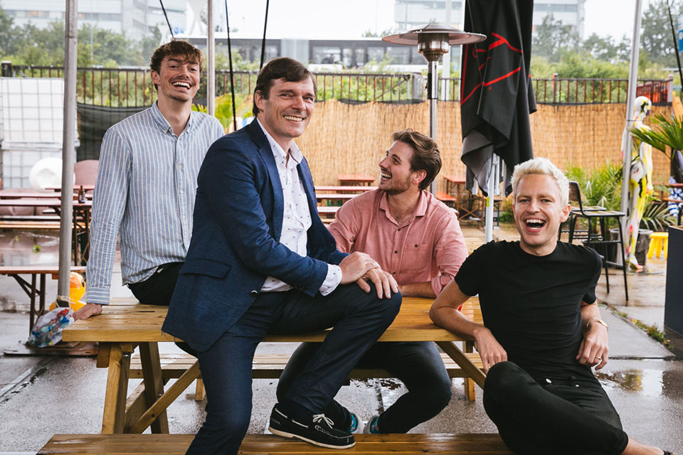Jelle van der Schoot, Frank van Dalen, Marijn Bent en Sebastiaan van der Lans van WordProof