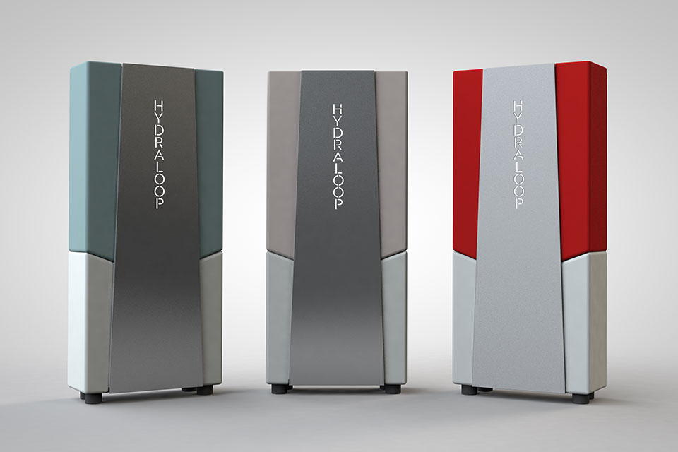 Drie Hydraloop grijswaterrecycling systeem units