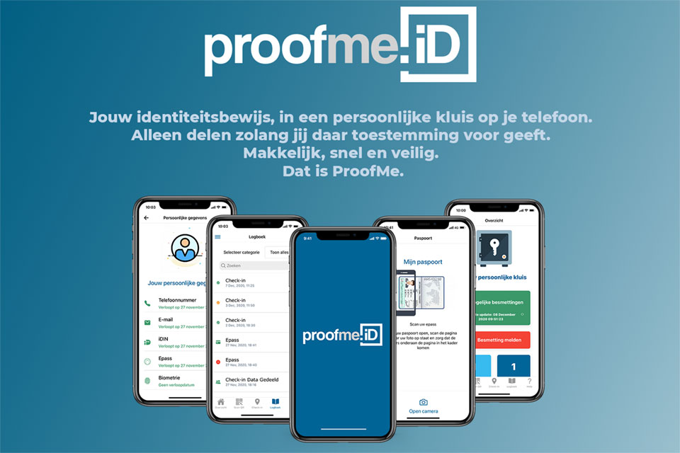 Didux toepassing op verschillende smart phones