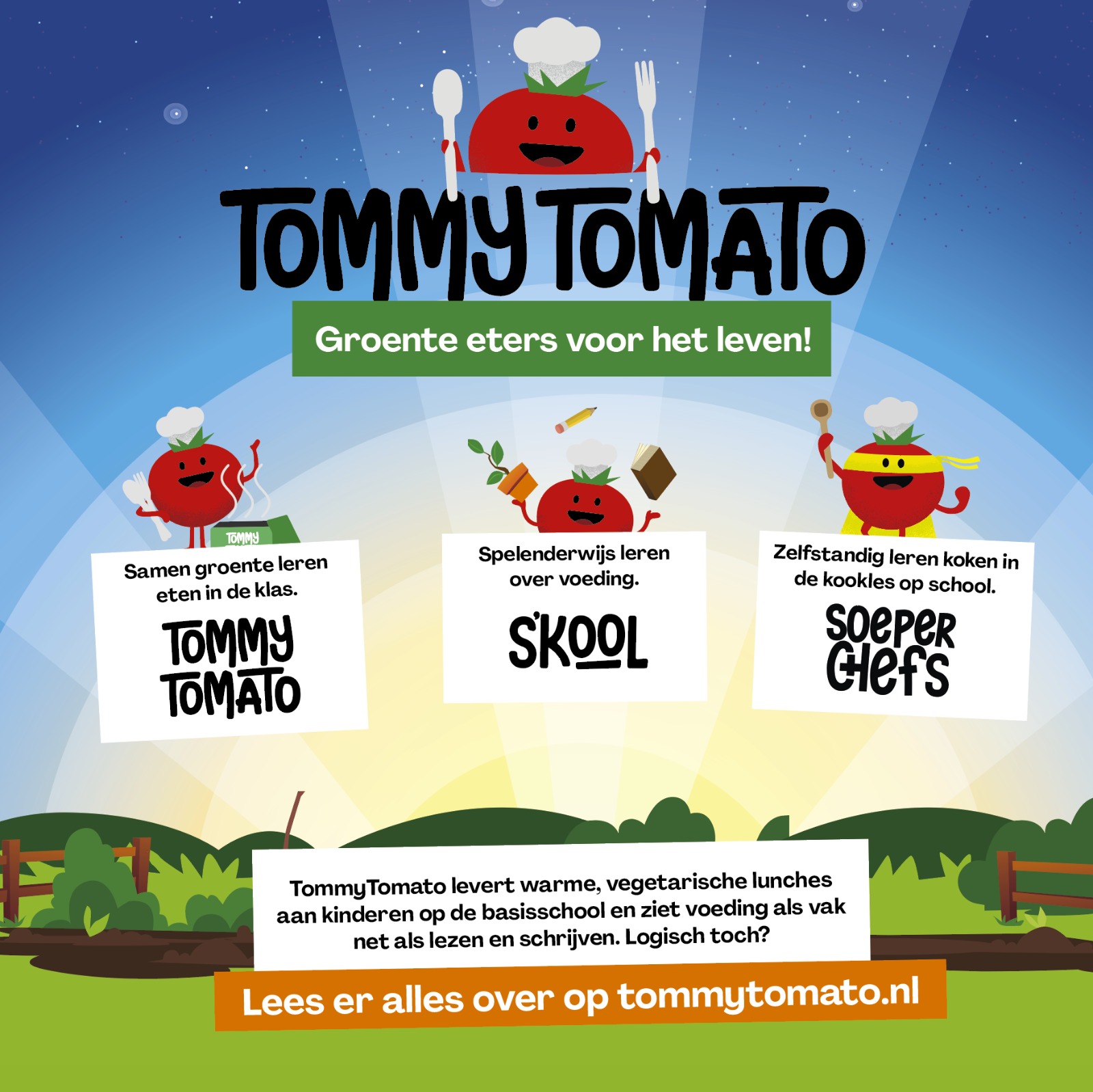 Warme groentelunches op basisscholen - TommyTomato bv