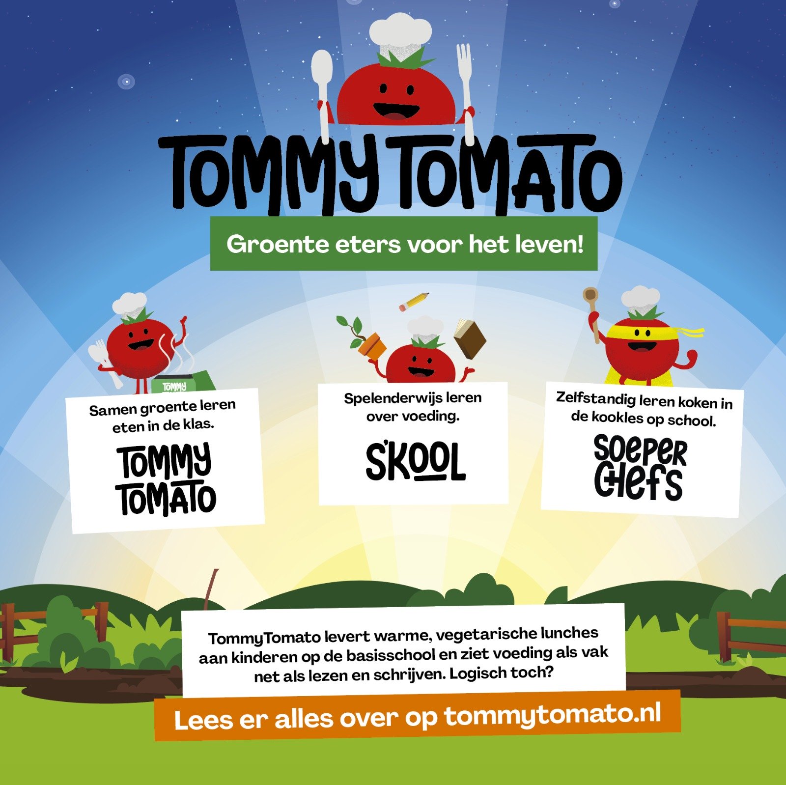 Warme groentelunches op basisscholen - TommyTomato bv