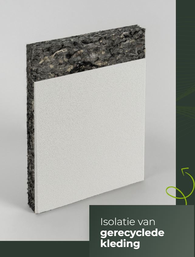 Akoestische plafonds gemaakt van gerecyclede kleding - Echo Acoustic